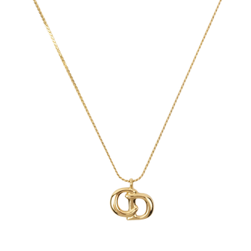 CHRISTIAN DIOR CD Logo Necklace