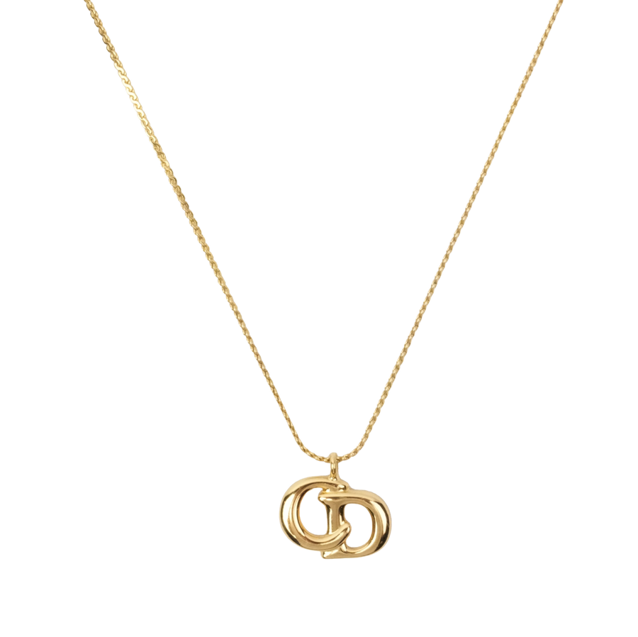 CHRISTIAN DIOR CD Logo Necklace