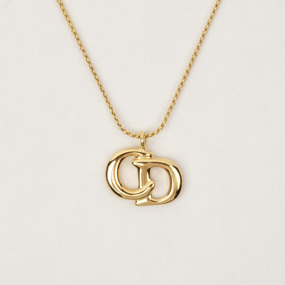 CHRISTIAN DIOR CD Logo Necklace