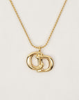 CHRISTIAN DIOR CD Logo Necklace