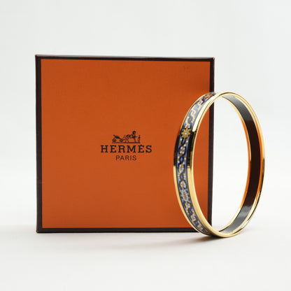 HERMES Cloisonné Enamel PM Bangle