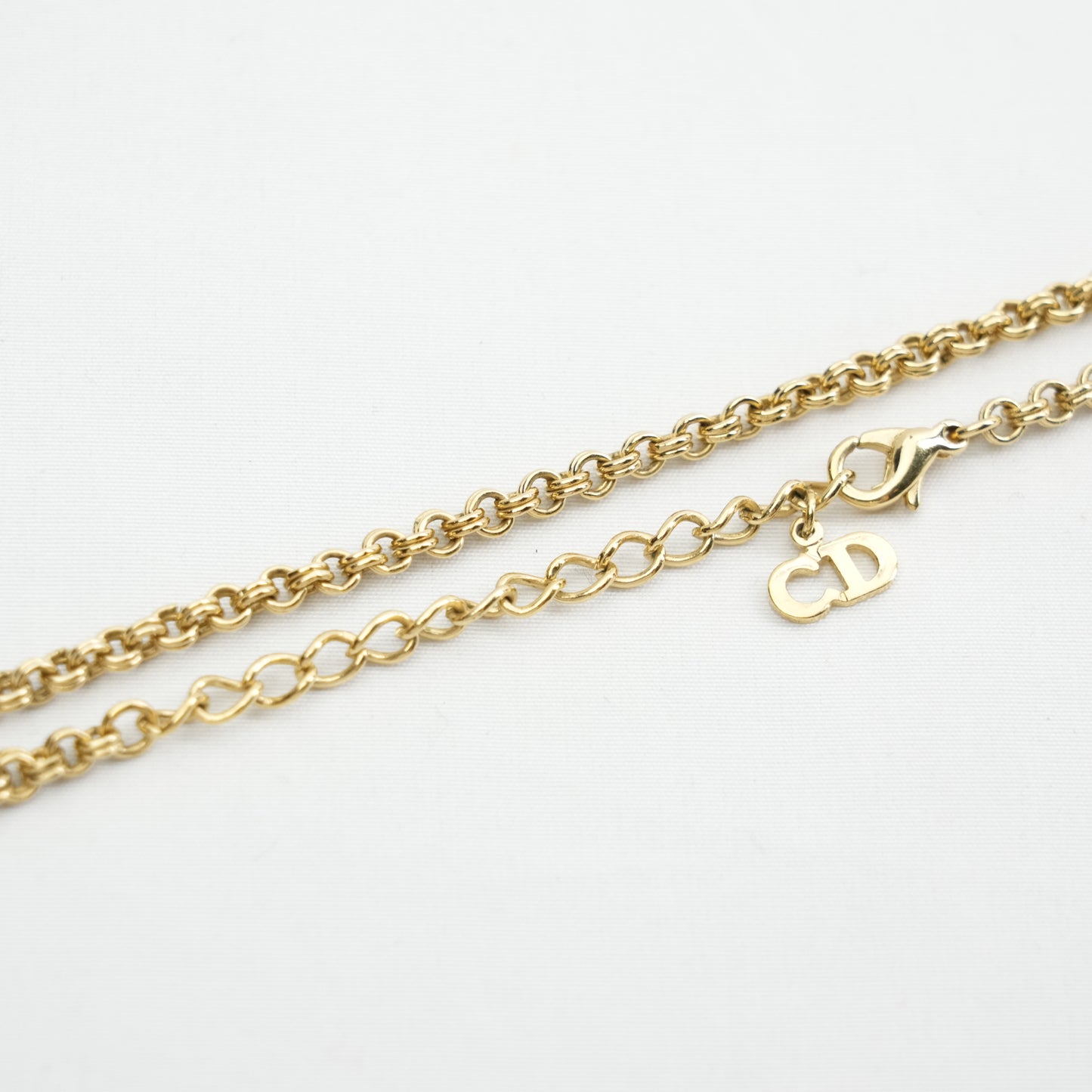 CHRISTIAN DIOR CD Logo Necklace