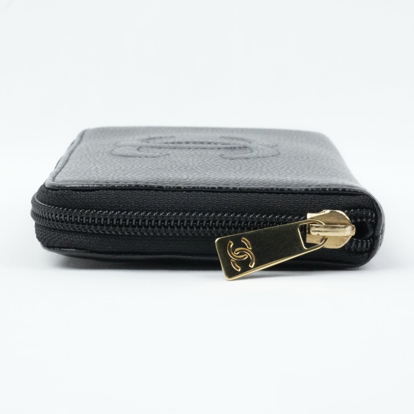 CHANEL  2003-2004 Caviar Skin Long Wallet