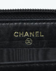 CHANEL  2003-2004 Caviar Skin Long Wallet