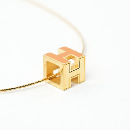 HERMES H Cube Necklace