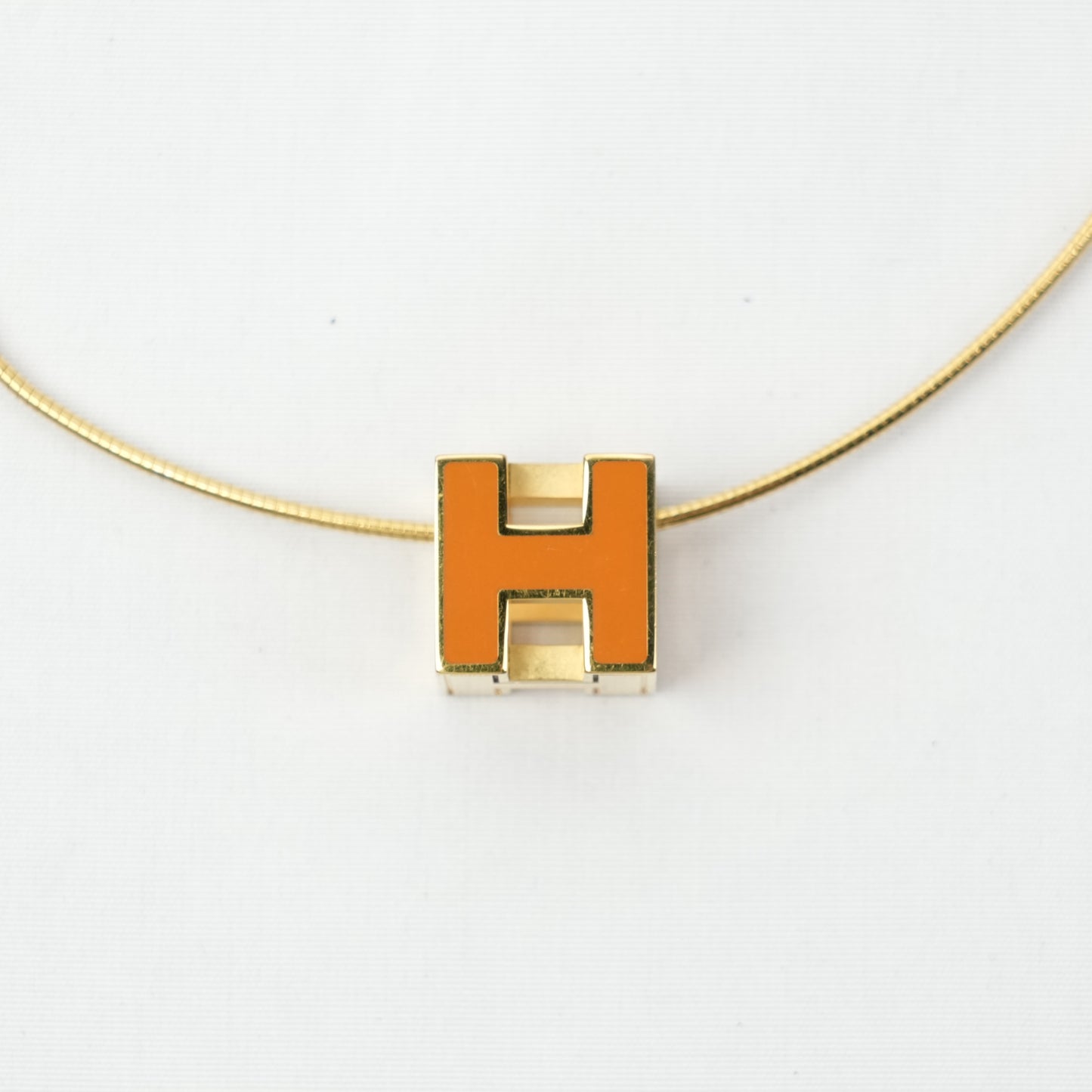 HERMES H Cube Necklace