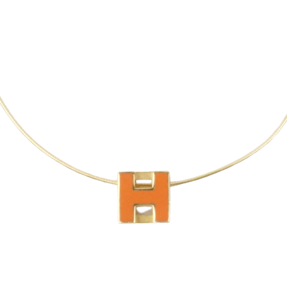 HERMES H Cube Necklace