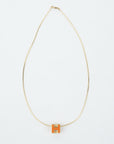 HERMES H Cube Necklace