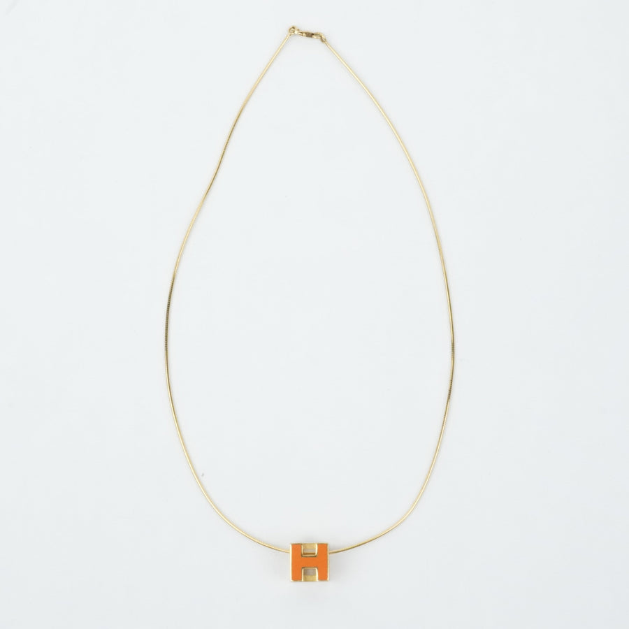 HERMES H Cube Necklace