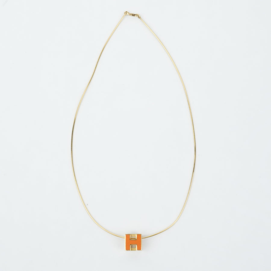 HERMES H Cube Necklace