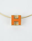 HERMES H Cube Necklace