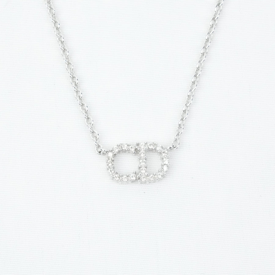 CHRISTIAN DIOR CD Logo Necklace
