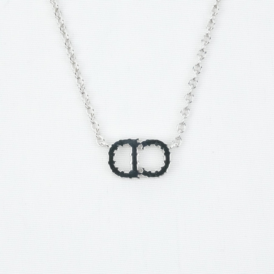 CHRISTIAN DIOR CD Logo Necklace
