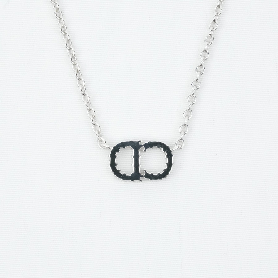 CHRISTIAN DIOR CD Logo Necklace