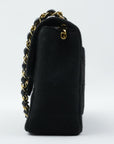 CHANEL 1986-1988 Cotton Jersey Mini Matelassé Shoulder Bag