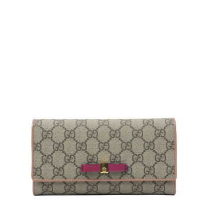 GUCCI GG Supreme Long Wallet