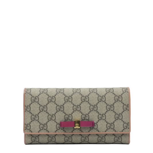 GUCCI GG Supreme Long Wallet