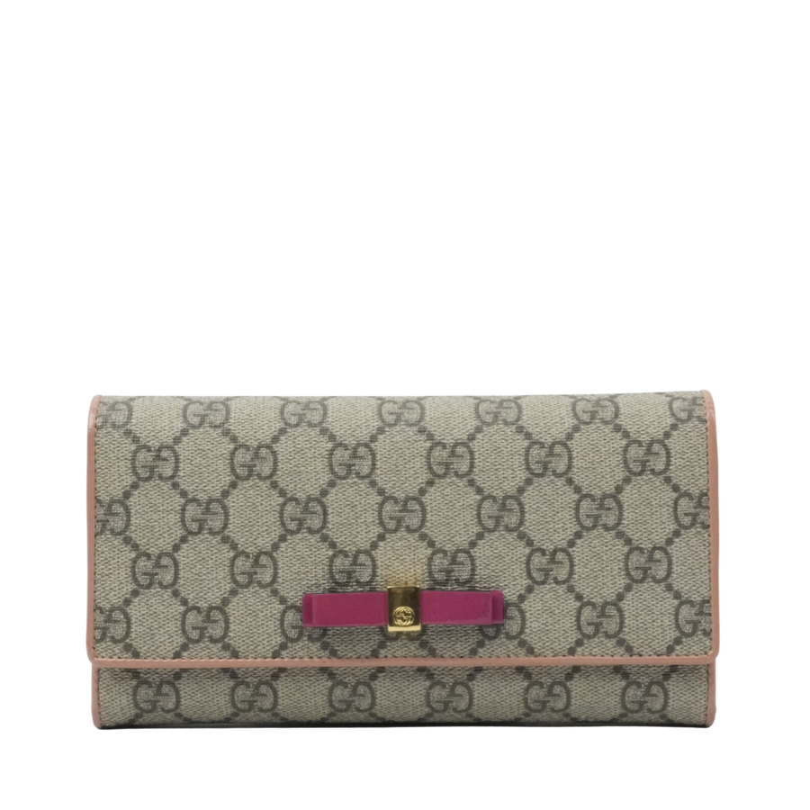 GUCCI GG Supreme Long Wallet