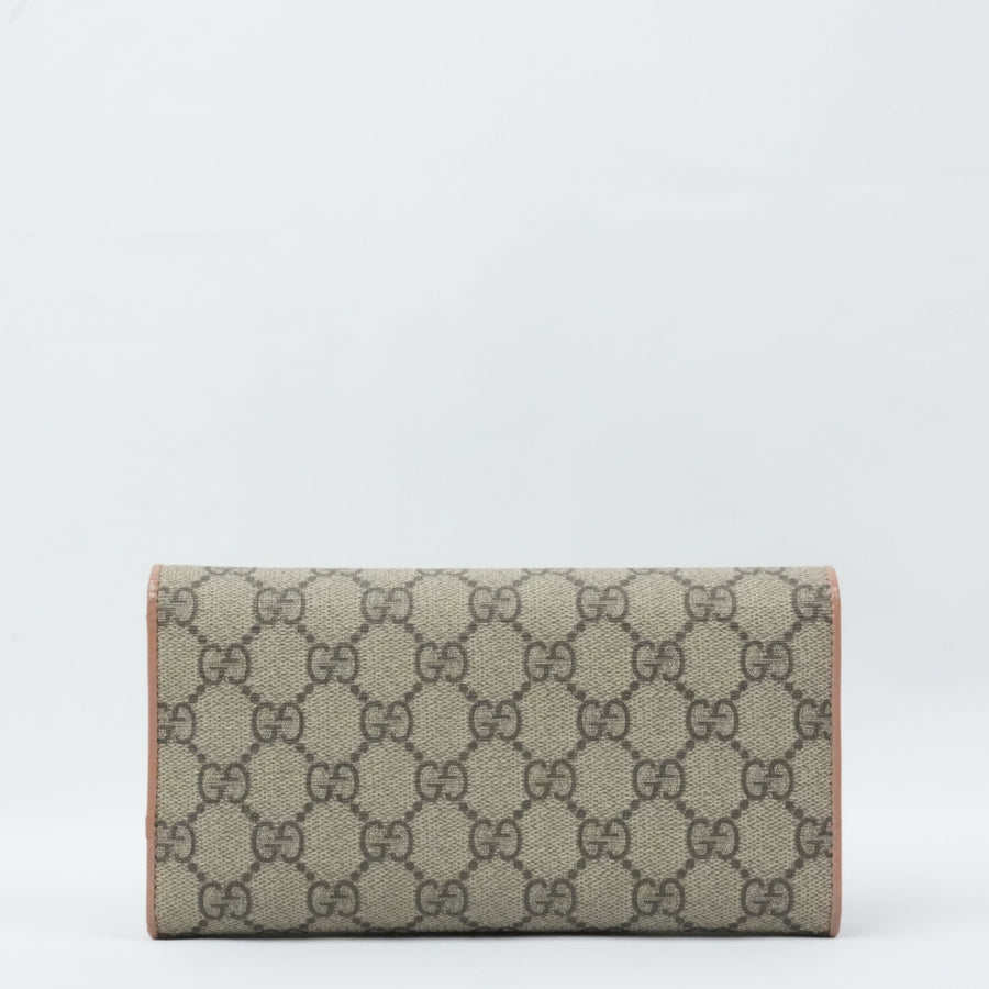 GUCCI GG Supreme Long Wallet