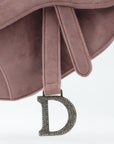 CHRISTIAN DIOR Velvet Saddlebag Handbag