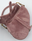 CHRISTIAN DIOR Velvet Saddlebag Handbag