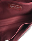 CHANEL 2006-2008 Matelassé Chain Nylon Shoulder Bag