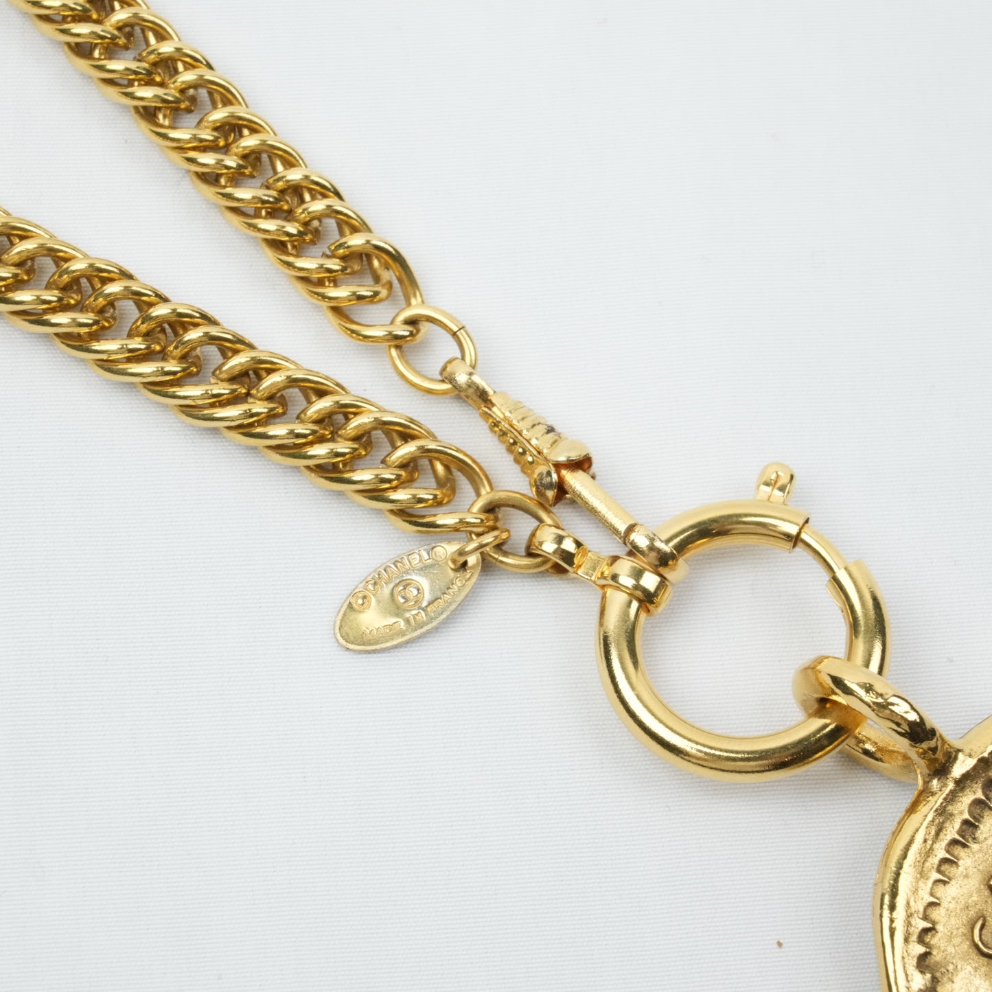 CHANEL Logo Necklace