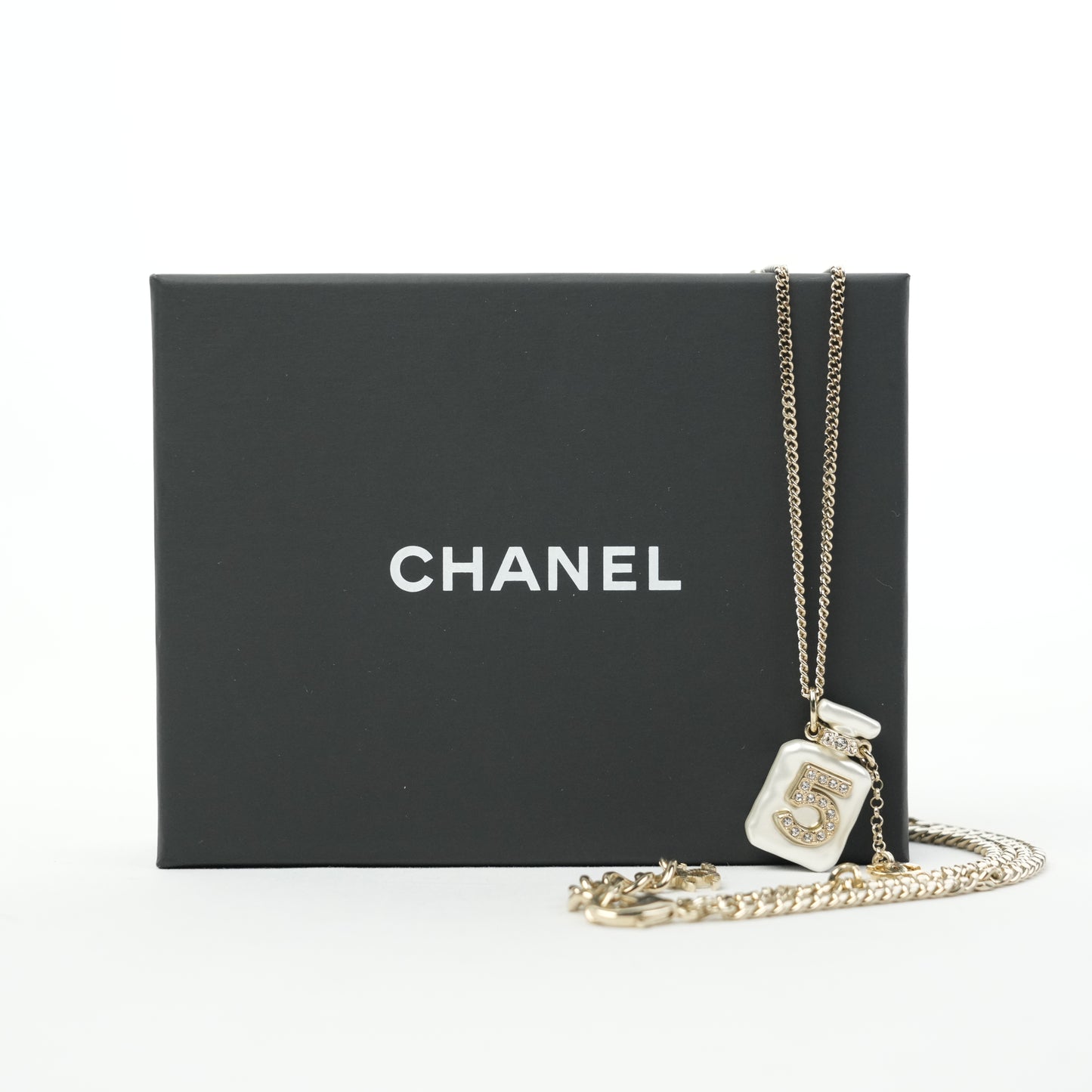 CHANEL Bottle Motif Necklace