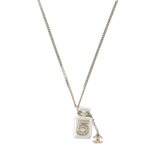 CHANEL Bottle Motif Necklace