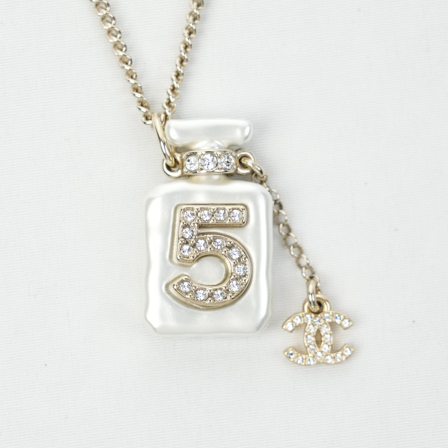 CHANEL Bottle Motif Necklace