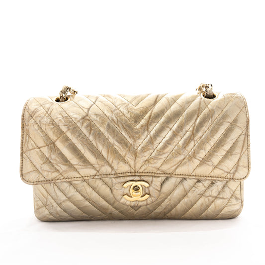 CHANEL Calfskin Shoulder Bag