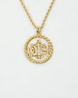 CHRISTIAN DIOR Round Circle Necklace