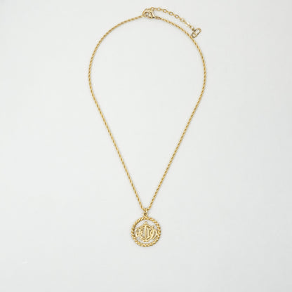 CHRISTIAN DIOR Round Circle Necklace