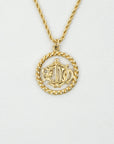 CHRISTIAN DIOR Round Circle Necklace