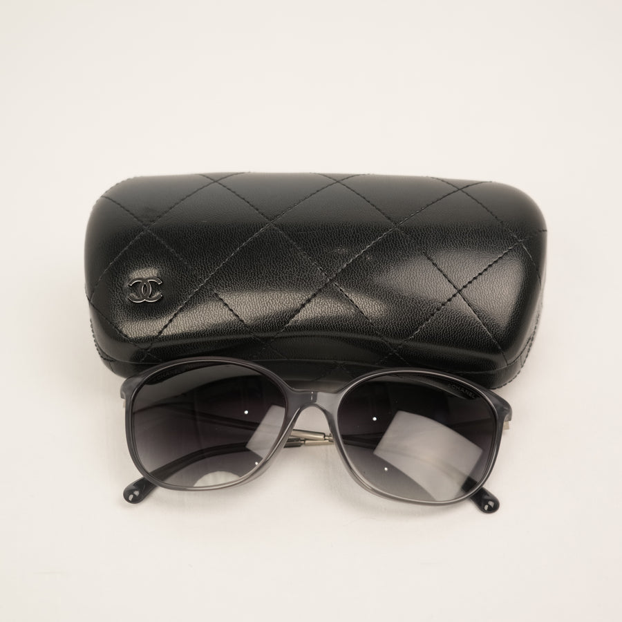 CHANEL Stone-adorned Temple Sunglass