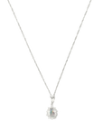 Opal Gemstone with Diamond Necklace