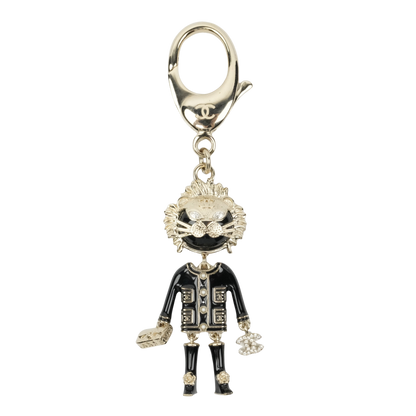 CHANEL Coco Mark Lion Rhinestone Keychain OTHER ACCESSORY