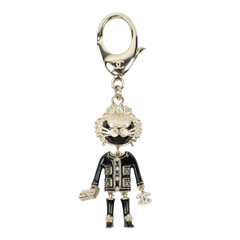 CHANEL Coco Mark Lion Rhinestone Keychain Other Accessory