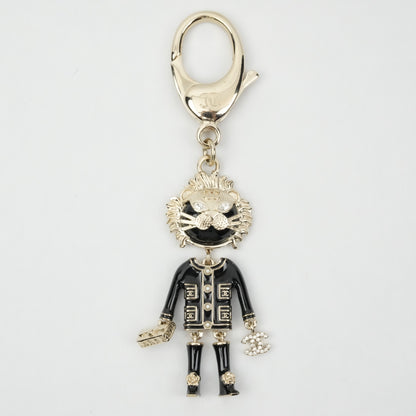 CHANEL Coco Mark Lion Rhinestone Keychain OTHER ACCESSORY