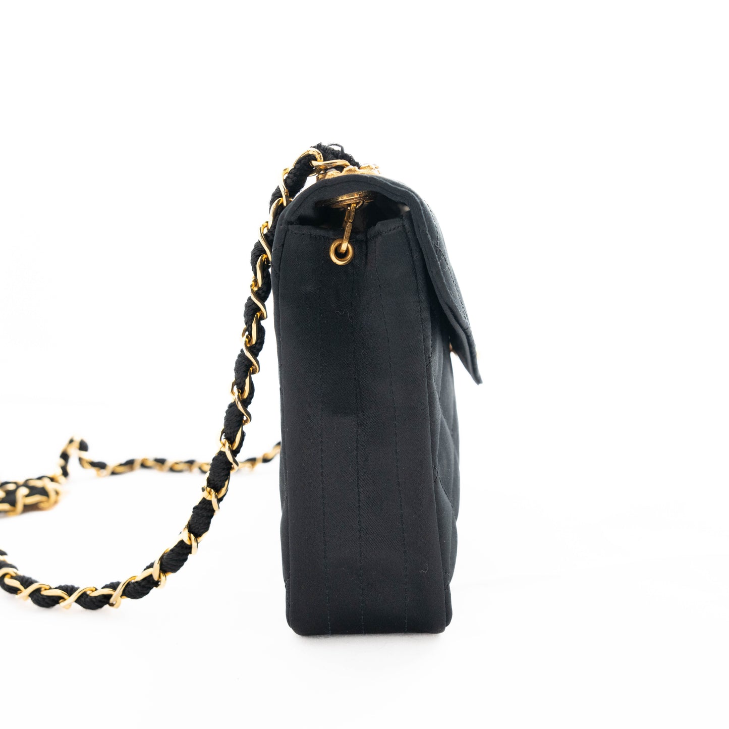 CHANEL 1996-1997 With No. 0 Matelassé and Bijou Chain Shoulder Bag