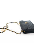 CHANEL 1996-1997 With No. 0 Matelassé and Bijou Chain Shoulder Bag