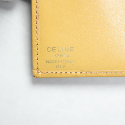 CELINE Macadam PVC Leather Brown with Gold Hardware  Wallet