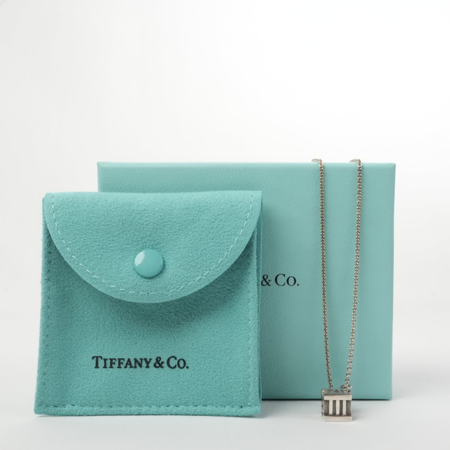 TIFFANY & CO. Atlas Cube Necklace