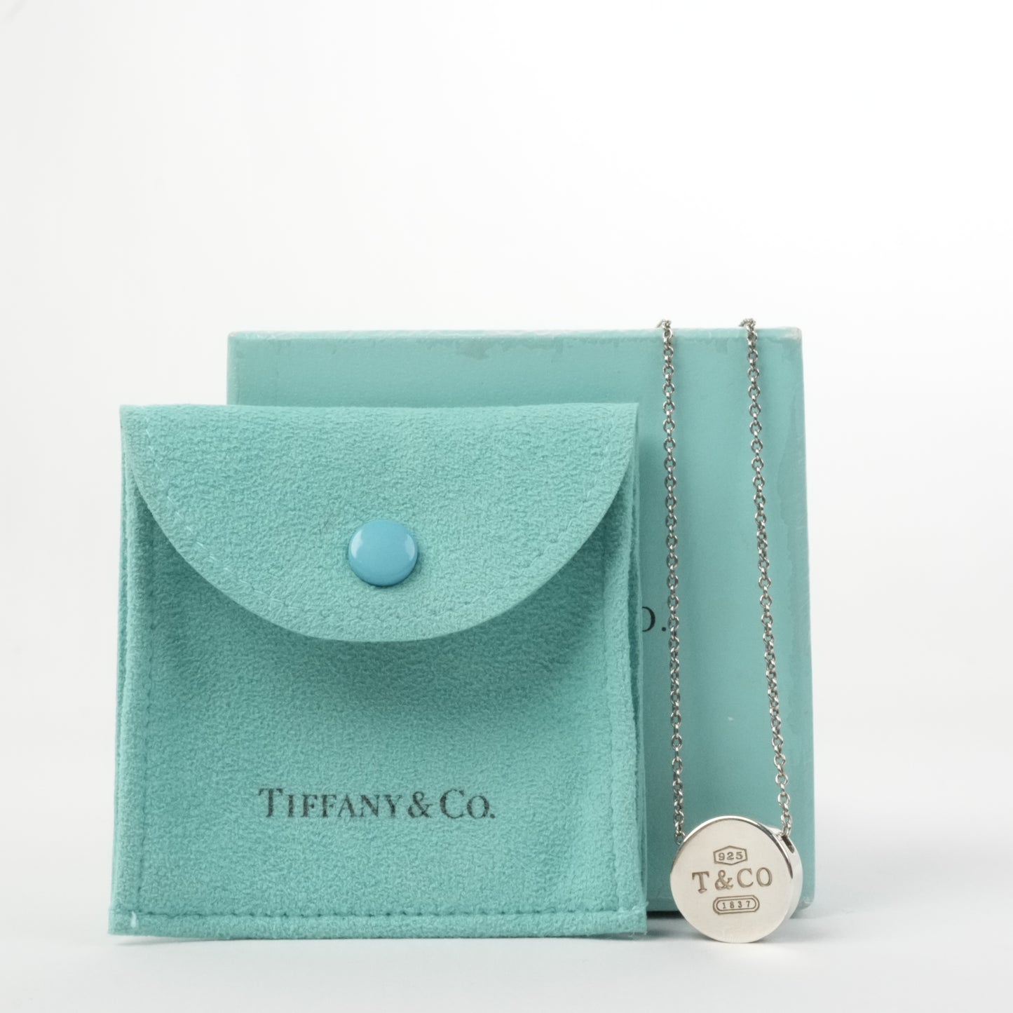 TIFFANY & CO. Concave Circle SV 9.6g Necklace