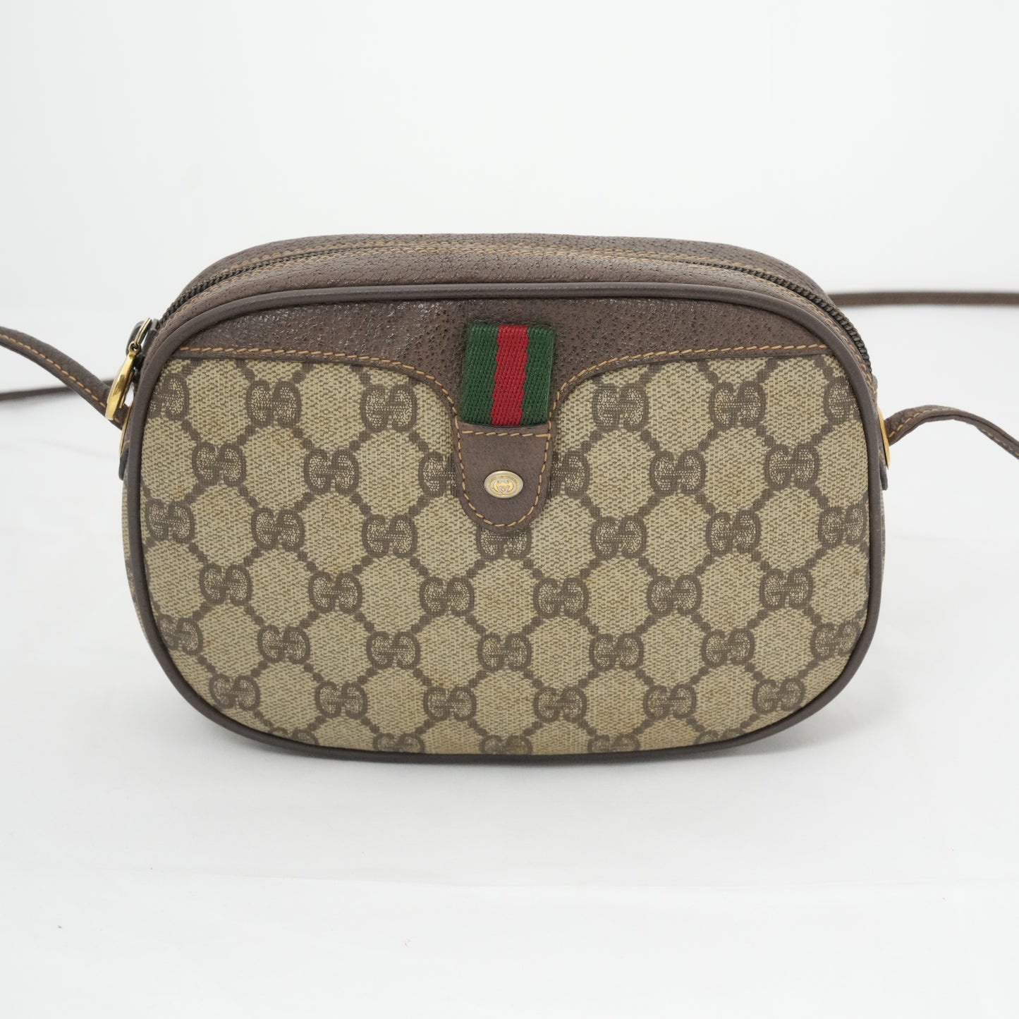 GUCCI  GG Supreme Sherry Line 007 58 6112 PVC  Shoulder Bag