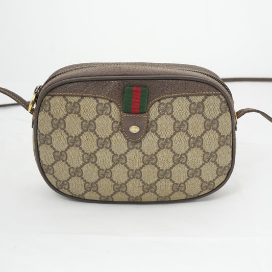 GUCCI  GG Supreme Sherry Line 007 58 6112 PVC  Shoulder Bag