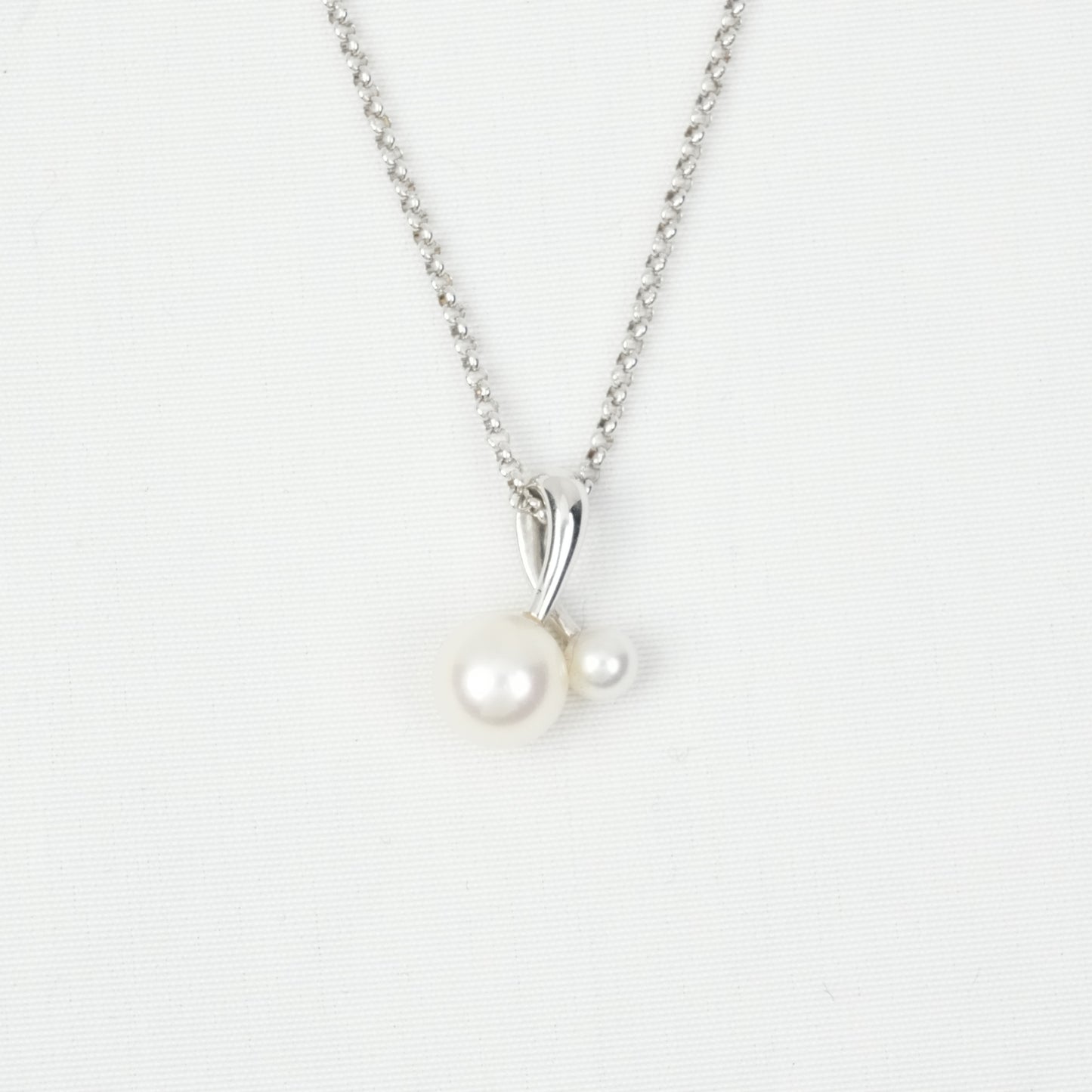 TASAKI Pearl K18 White Gold 3.6mm-6.6mm Necklace