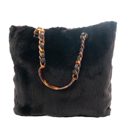 CHANEL 1997-1999 Sheared Mink Shoulder Bag