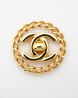 CHANEL Brooch Turn Lock