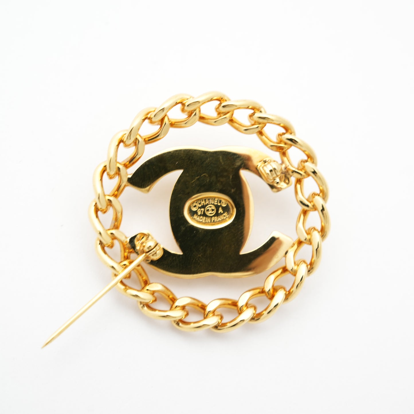 CHANEL Brooch Turn Lock